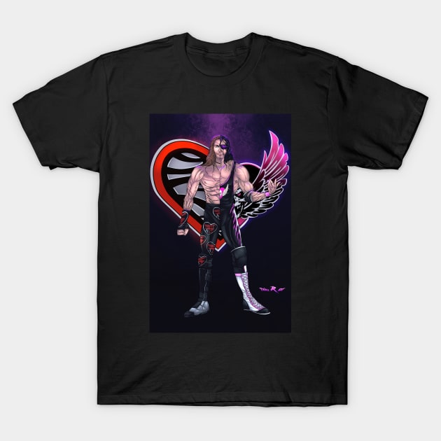 HBK VS Bret Hart Rivals T-Shirt by Triple R Art